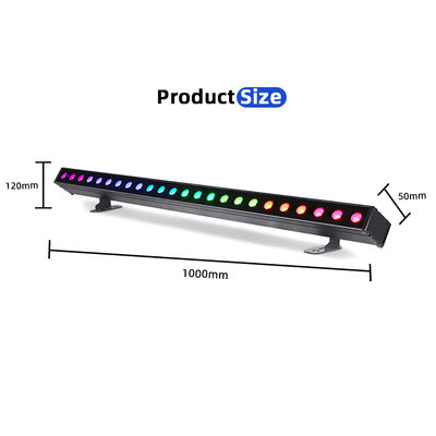 Dış Mekan Bina Led Duvar Yıkama Işığı IP65 24*2w Su Geçirmez RGBW Duvar Yıkama Bar DJ Led Piksel bar Sahne Işığı Parti