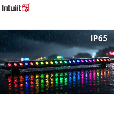 IP65 Su geçirmez LED RGBW Duvar Yıkama Işığı 24 * 2W Dış Alüminyum Lamba Vücudu Bahçe ve Yüksek Bina Manzarası için