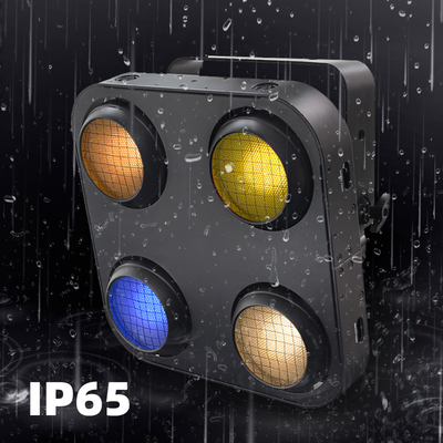 4X90W 4 Eye Led Cob Blinder Light Amber Warm White 2In1 Ip65 Su geçirmez Led Sahne Işığı
