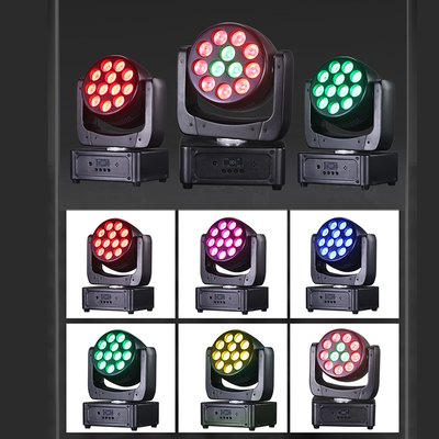 Hareketli Kafa Işıkları 12*8W LED Sahne Işıkları RGBW DJ Aydınlatma DMX 512 Ses Aktivasyonu Etkinlik Partileri Düğün Kilise Canlı Müzik Grubu Gösterisi