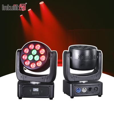 Hareketli Kafa Işıkları 12*8W LED Sahne Işıkları RGBW DJ Aydınlatma DMX 512 Ses Aktivasyonu Etkinlik Partileri Düğün Kilise Canlı Müzik Grubu Gösterisi