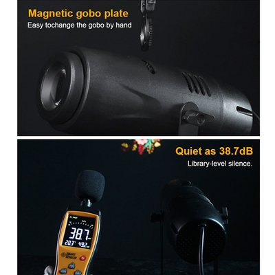 40W Özel LED Gobo Projektor Reklam için Statik veya Dinamik Görüntü