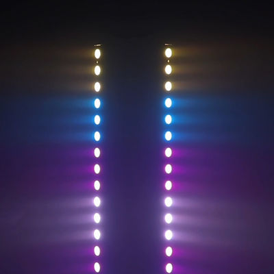 12*2W 4-in-1 IP65 LED yıkama çubuğu Pil ile çalışan RGBW projeksiyon ışıkları ışın etkisi
