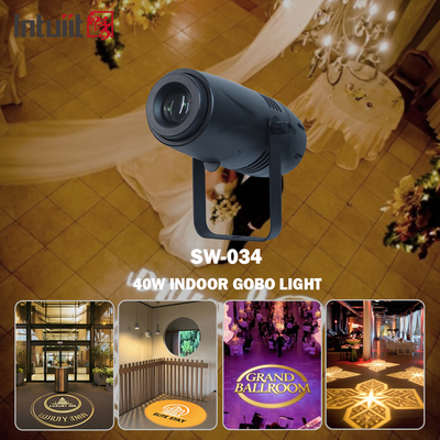 40w İçeride Ticari Reklam Gobo Projector Lamba Led Logo Yer Projector Hoşgeldiniz Kaynak Fabrika