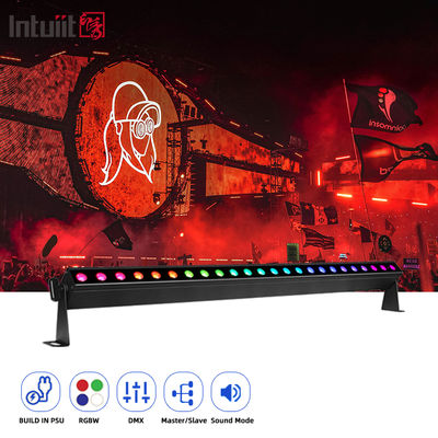 Sahne Yıkama Işık Çubuğu DMX 24*2W RGBW 4IN1 24 LED DJ Işıkları 9° Çakım Köşe Duvar Yıkama Çubuğu Düğün Kilise DJ Gig Canlı Etkinlikler