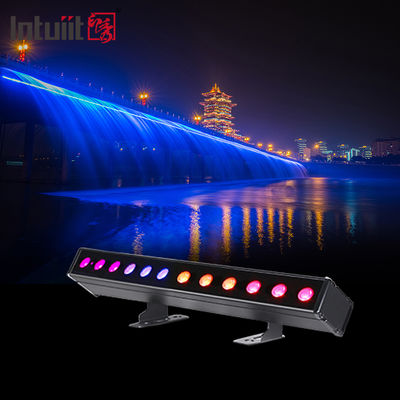 12*2W 4-in-1 IP65 LED yıkama çubuğu Pil ile çalışan RGBW projeksiyon ışıkları ışın etkisi