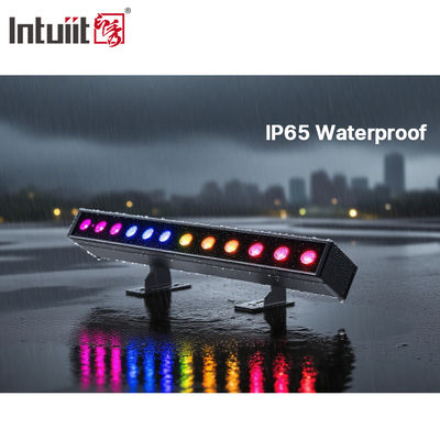 12*2W 4-in-1 IP65 LED yıkama çubuğu Pil ile çalışan RGBW projeksiyon ışıkları ışın etkisi