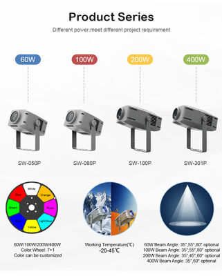Profesyonel 400W IP65 Su Geçirmez Dış Mekan Peyzaj Mimari LED Su Dalgası Efekt Işığı