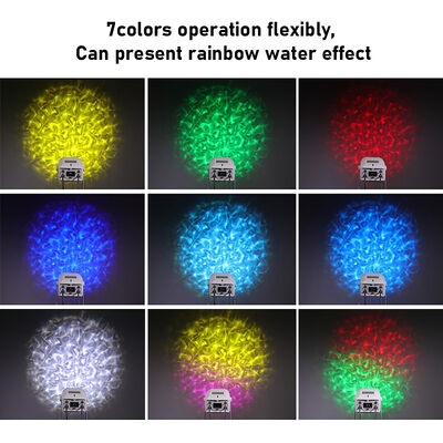 Outdoor IP65 Water Wave Effect Projector | RGBW LED, 60W to 400W Options, DMX512, Moving Ripple Light for Facades, Gardens