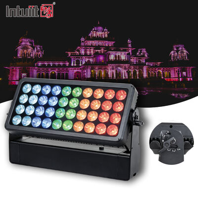 LED 40X10W RGBW 4 in 1 Dış Su geçirmez Duvar yıkayıcı Duvar manzara LED lamba LED duvar yıkayıcı reflektör ışığı