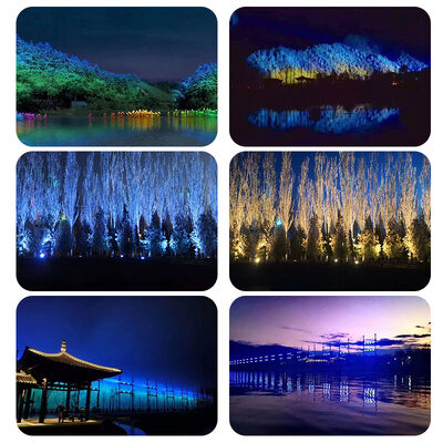 Rgbw Sahne Işığı Dış Mekan Projektör Led Projektör 1500W Su Geçirmez Led Yüksek Güçlü Dj Duvar Yıkama Işığı