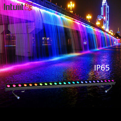 Doğrusal Duvar Yıkama Lambası 24*2W Alüminyum RGBW DMX IP65 Su Geçirmez Kilise Sahnesi Dış Mekan Aydınlatması İçin