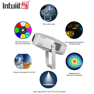 LED Logo Gobo Projektör 400W IP65 Dış Mekan DMX512 Bina, Reklam ve Etkinlikler İçin Özel Desen Işığı