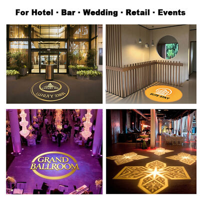 LED 40W yüksek çözünürlüklü reklam projektörü CE RoHs Gobo Logo Projektor Işık