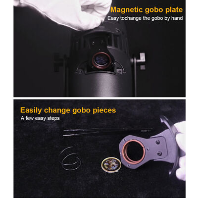 LED 60W Logo Gobo Projector Advertising Lights Sign Wall Projection Lamp Outdoor Waterproof IP65 HD&Bright