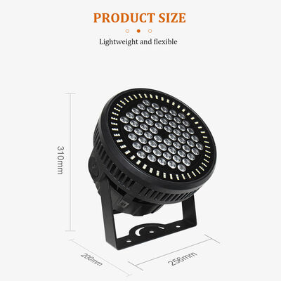 60*12W RGBW 4'ü 1 Arada IP65 Dış Mekan LED PAR Kutu Yükseltme Seti DMX512 Sahne Yıkama Işığı Düğün Etkinliği Bina Cephesi İçin