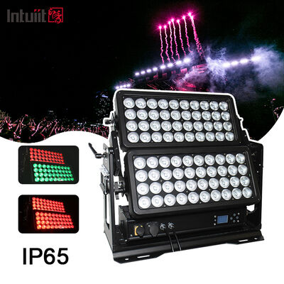 LED 800W Dış Mekan Sahne Aydınlatması Çift Katmanlı Şehir Renkli Aydınlatma Duvar Yıkama LED Projektör Bar DJ Bina Dekorasyonu IP65 DMX için
