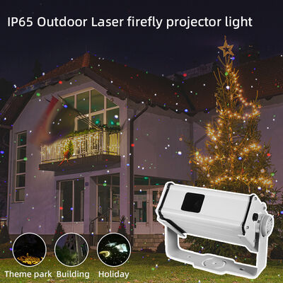Profesyonel IP65 Su geçirmez 13W RGB Lazer Bahçe Işığı Ateşböceği Yıldız Projekörü Noel Manzarası Tatil Partisi Açık Hava Dekoru