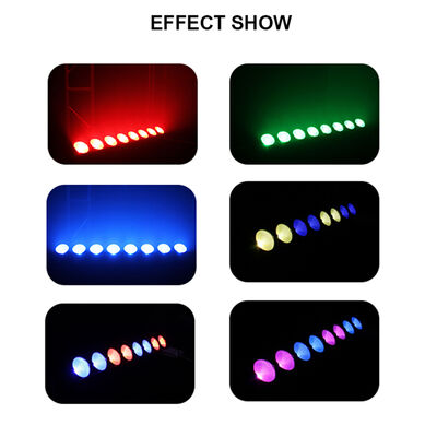 8*15W RGB Led Sahne Işıkları Bar Dj Strobe Parti Işıkları Bar 3 in 1 Duvar Yıkayıcı Işık DMX Kontrolü İçeride Kilise Noel Düğün Dansı için Otomatik Çalma