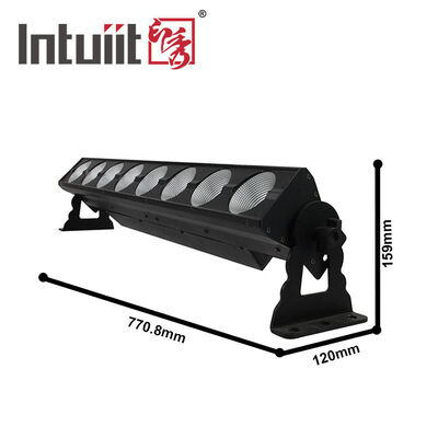 8*15W RGB Led Sahne Işıkları Bar Dj Strobe Parti Işıkları Bar 3 in 1 Duvar Yıkayıcı Işık DMX Kontrolü İçeride Kilise Noel Düğün Dansı için Otomatik Çalma