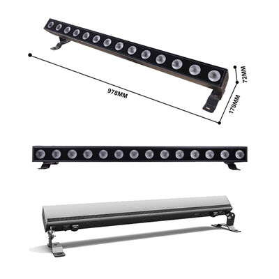 IP65 14*10W RGBW 4in1 LED Duvar Yıkayıcı Bar Işık Projeksiyon Işıkları Dışarıda Doğrusal DMX512