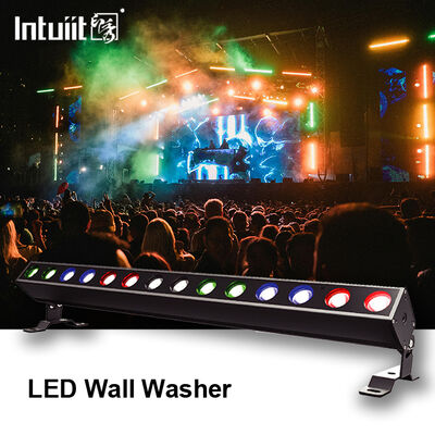 IP65 14*10W RGBW 4in1 LED Duvar Yıkayıcı Bar Işık Projeksiyon Işıkları Dışarıda Doğrusal DMX512
