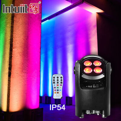 4x12w 4in1 rgbw Pil ile çalışan Kablosuz DMX LED Yükseliş Işığı