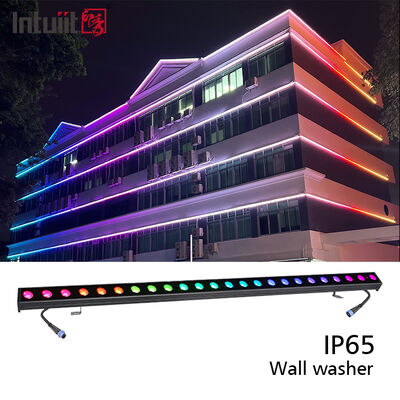 Dış Mekan Uygulamaları İçin RGBW Dmx Led 2x24W Led Duvar Yıkama Lambası
