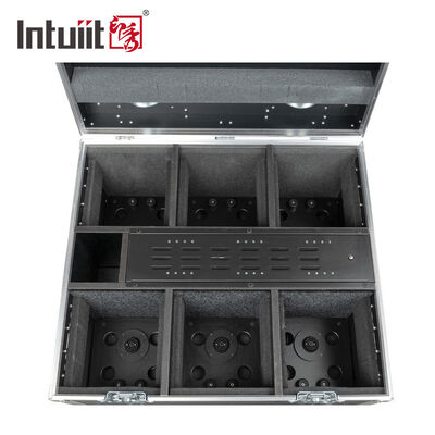 IP54 Uzaktan Kumandalı Düğün Sahnesi Pilli LED Uplight RGB Kablosuz DJ Işık Çubuğu DMX512 4x12W LED Spot Işıkları