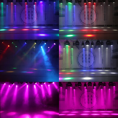 5-60 Degree Zoom LED Moving Head Wash 12x10W RGBW 4in1 Mini Stage Light High Brightness DMX Control for Professional Show Party Event