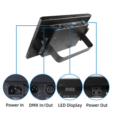36W RGB COB LED Strobe Light Sound Activated DMX512 DJ Disco Partisi Cadılar Bayramı Kulübü için Flash Sahne Işığı