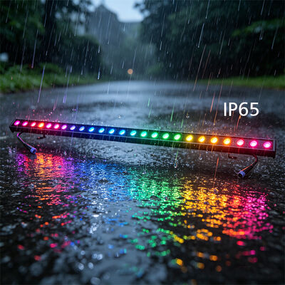 2x24W RGBW 4'ü 1 Arada IP65 Dış Mekan LED Lineer Duvar Yıkama — Bina, Köprü ve Peyzaj için DMX512 Su Geçirmez Yıkama Lambası