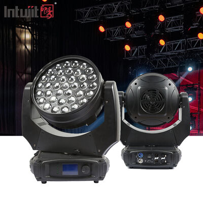 Profesyonel 37x10W RGBW 4in1 LED Zoom Wash Hareketli Baş Işık DMX512 DJ için Sahne Işığı Disko Etkinlik Düğün Partisi Gösteri