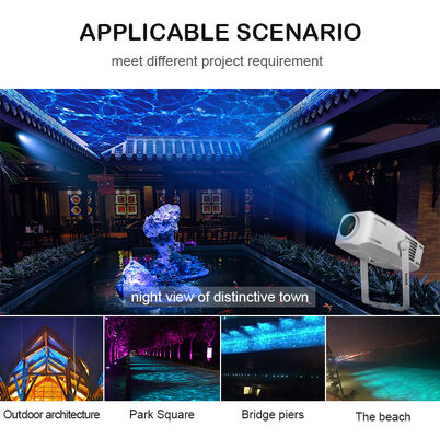 400W IP65 Su Dalgaları Projekör Işığı LED DMX512 Bina, Havuz ve Sahne için Dışarıdaki Dinamik Dalga Etkisi