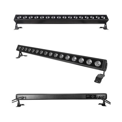 IP65 Dış Mekan 16x5W RGBW 4'ü 1 arada LED Doğrusal Duvar Yıkama Bar Işığı DMX512 Sahne Mimarisi Yıkama Aydınlatma