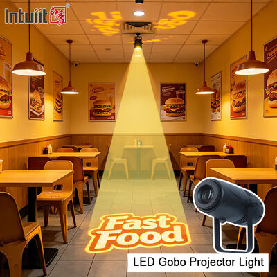 Profesyonel 40 W LED Kapalı Gobo Projektör Işığı Dönen Özel Görüntü Logo Projeksiyon Lambası Düğün Restoran Alışveriş Merkezi Dekorasyon için