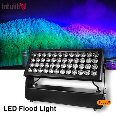 Profesyonel Dışarıdaki IP65 Su geçirmez 1500W RGBW 4'te 1 LED Duvar Yıkama Fener