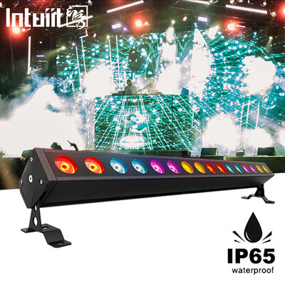 IP65 Dış Mekan 16x5W RGBW 4'ü 1 arada LED Doğrusal Duvar Yıkama Bar Işığı DMX512 Sahne Mimarisi Yıkama Aydınlatma