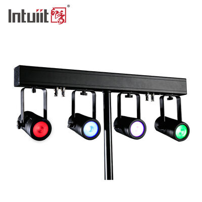 4x20W RGBW 4'ü 1 Arada LED PAR Uplighting Kiti — 4.5° Dar Işın Açılı DMX512 Sahne Yıkama Sistemi Düğünler, DJ'ler ve Etkinlikler İçin