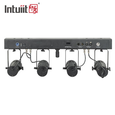4x20W RGBW 4'ü 1 Arada LED PAR Uplighting Kiti — 4.5° Dar Işın Açılı DMX512 Sahne Yıkama Sistemi Düğünler, DJ'ler ve Etkinlikler İçin