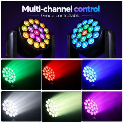 19x8w Rgbw 4in1 Hareketli Baş Yıkama Işığı Dj Disko Led Sahne Işıkları