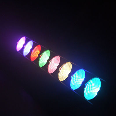 Profesyonel Duvar Yıkayıcı Işık LED Blinder RGB Lineer Bar 8 * 15w Cob LED Pixel Kontrolüyle
