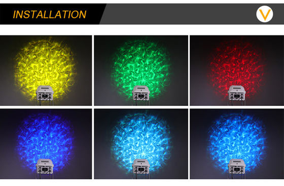 200W Led Su Dalgası Işık Efekti Reklam Dış Mekan Gobo Projektör Lensi