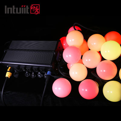 240V Dış Mekan Güneş Dize Işıkları Müzik Senkronizasyonu Renk Değişen IP54 Genişletilebilir Dekor Lambası