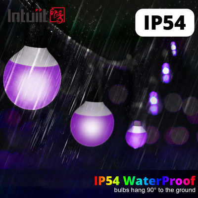 116W Led Sahne Ampulleri IP54 RGBW Parti Led Dize Işıkları Noel Dekorasyonu