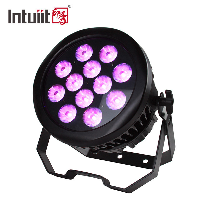 12x10w Suya Dayanıklı Led Par Işık RGBW 4'ü 1 Arada DMX512 Sahne Yıkama Işığı