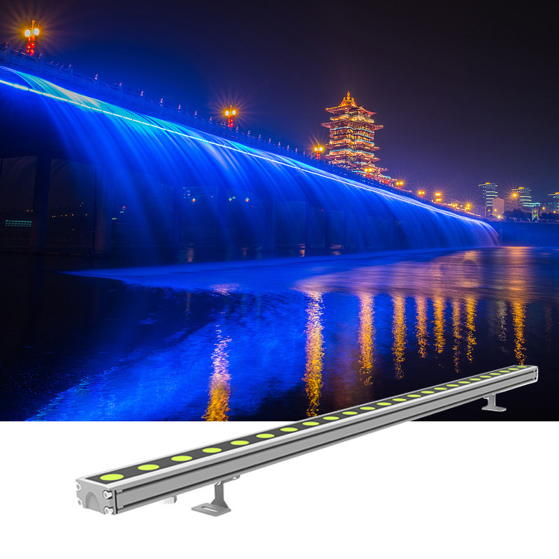 24W DMX512 LED Lineer Duvar Yıkayıcı Işıklar 0.3M 0.5M 1M 40° Işın Açısı