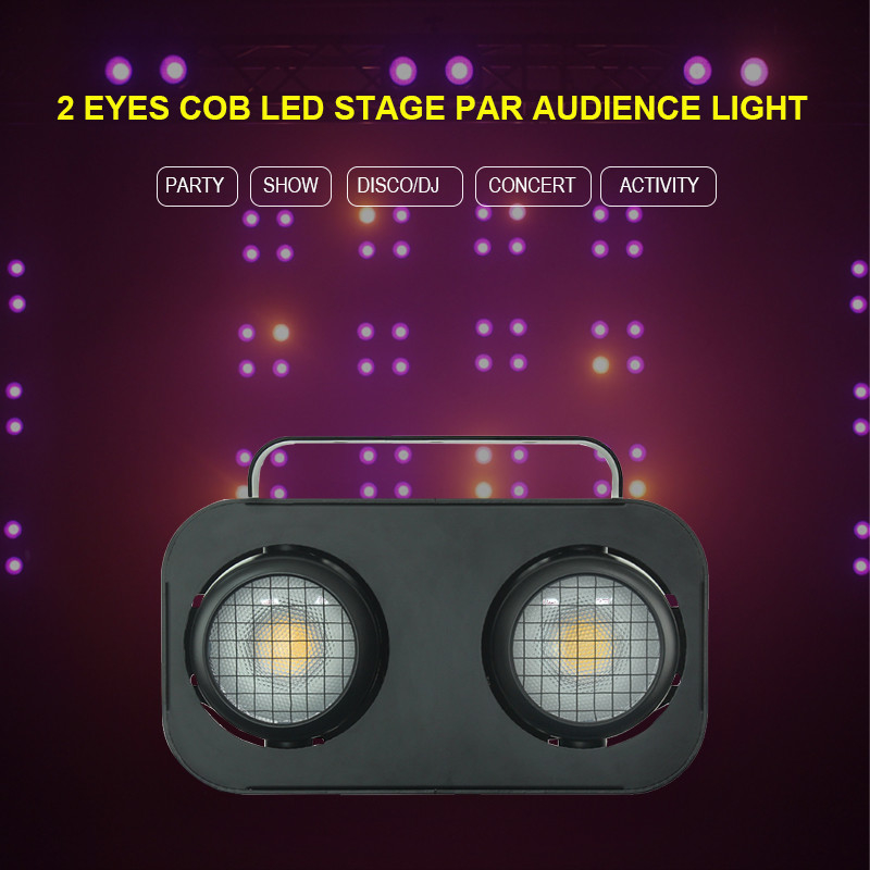 2 Göz 2*90W Dmx512 Kontrol Splicing Cob Seyirci Kör Efekt Sahne Işığı