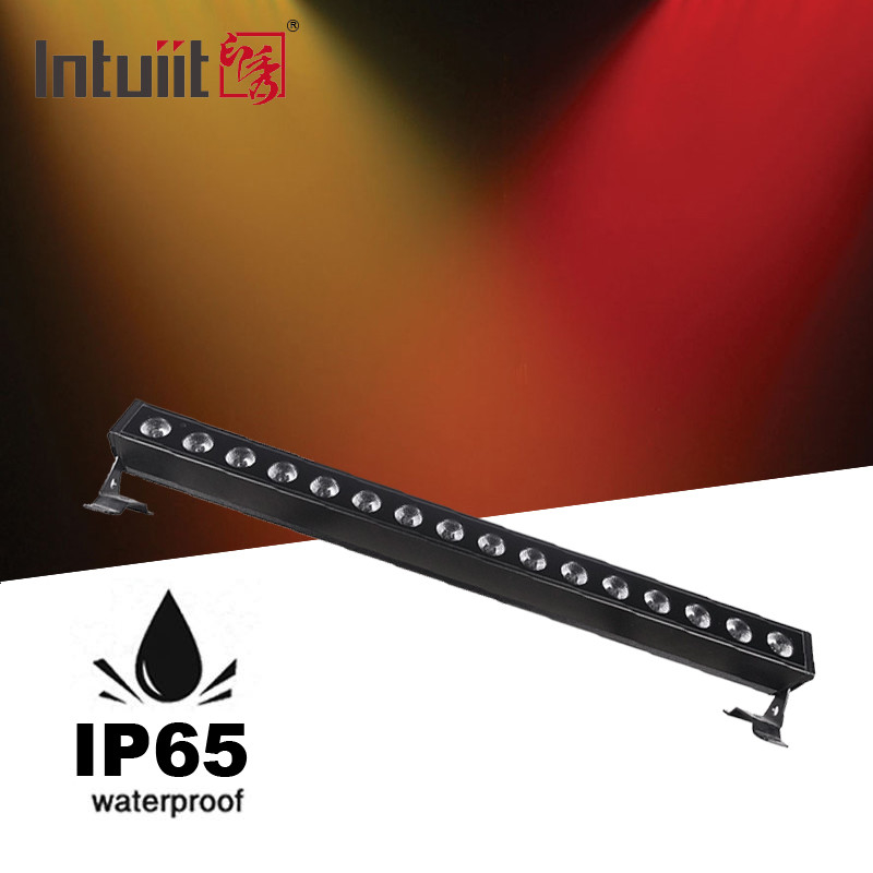 IP65 16 * 5w RGBW Led Sahne Işığı DMX512 sahne ışıkları ile Duvar çubuğu LED ışıklar disko