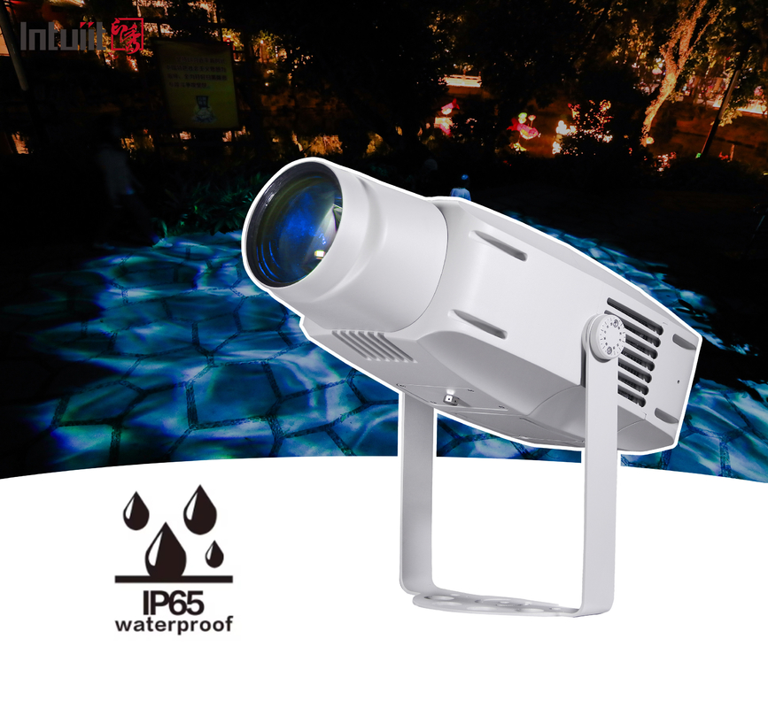 400W Dışarıda Led Gobo Projector Su geçirmez Yüksek Çözünürlüklü Logo Proyektörü Dışarıda Gobo Işıkları